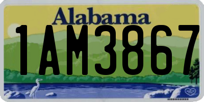AL license plate 1AM3867