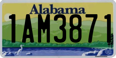 AL license plate 1AM3871