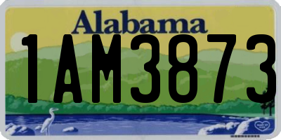 AL license plate 1AM3873