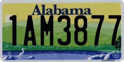 AL license plate 1AM3877