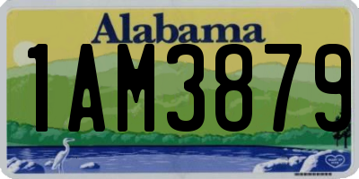 AL license plate 1AM3879