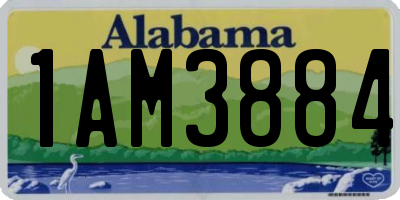 AL license plate 1AM3884