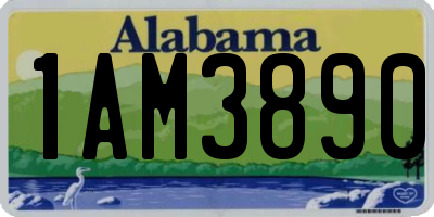 AL license plate 1AM3890