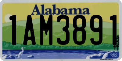 AL license plate 1AM3891