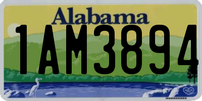 AL license plate 1AM3894