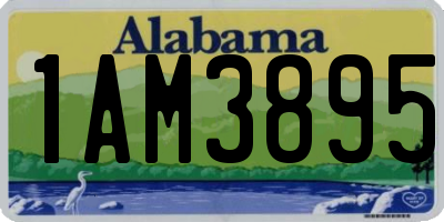 AL license plate 1AM3895