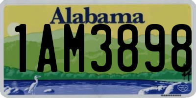 AL license plate 1AM3898