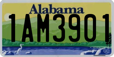 AL license plate 1AM3901