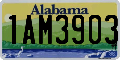AL license plate 1AM3903