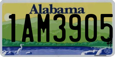 AL license plate 1AM3905