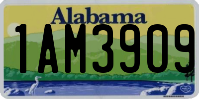 AL license plate 1AM3909