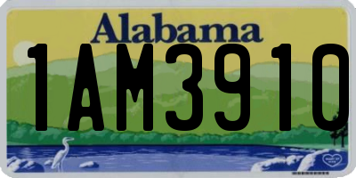 AL license plate 1AM3910