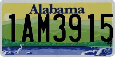 AL license plate 1AM3915