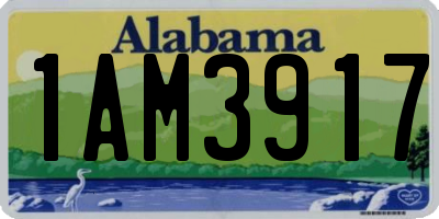 AL license plate 1AM3917