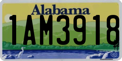 AL license plate 1AM3918