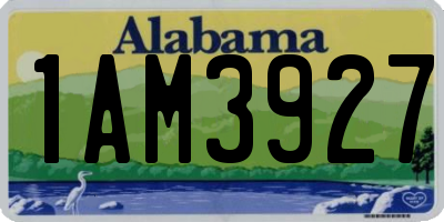 AL license plate 1AM3927