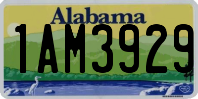 AL license plate 1AM3929