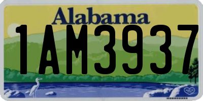 AL license plate 1AM3937