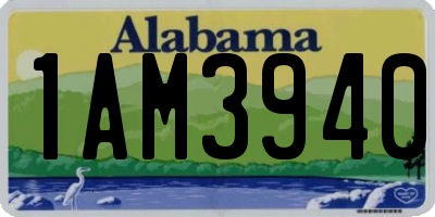 AL license plate 1AM3940