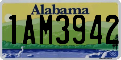 AL license plate 1AM3942