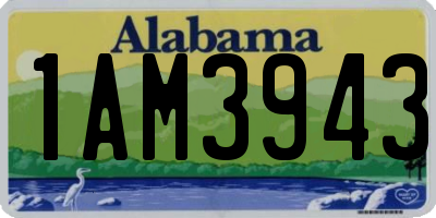 AL license plate 1AM3943