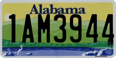 AL license plate 1AM3944