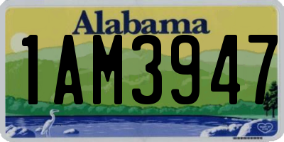 AL license plate 1AM3947