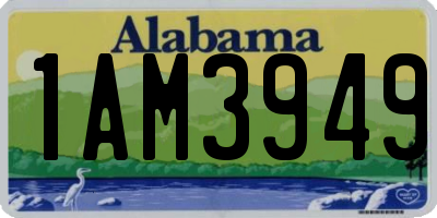AL license plate 1AM3949