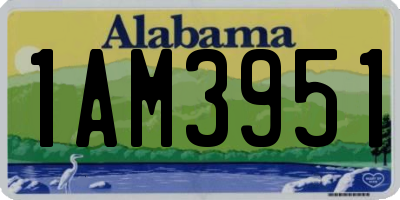 AL license plate 1AM3951