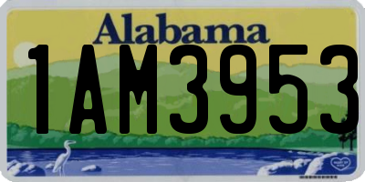 AL license plate 1AM3953