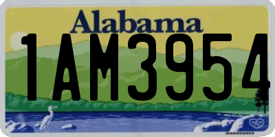 AL license plate 1AM3954