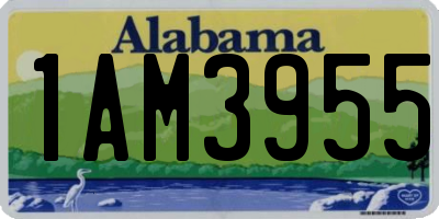 AL license plate 1AM3955
