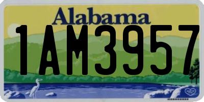 AL license plate 1AM3957