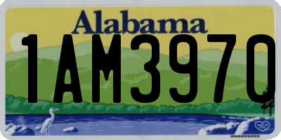 AL license plate 1AM3970
