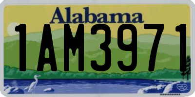 AL license plate 1AM3971