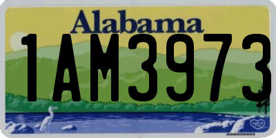AL license plate 1AM3973