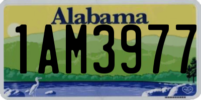 AL license plate 1AM3977