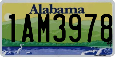 AL license plate 1AM3978