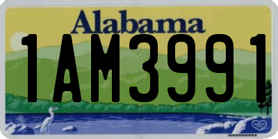 AL license plate 1AM3991