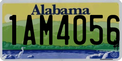 AL license plate 1AM4056
