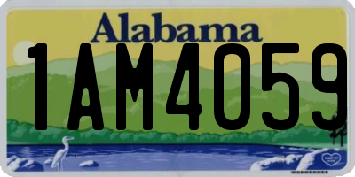 AL license plate 1AM4059