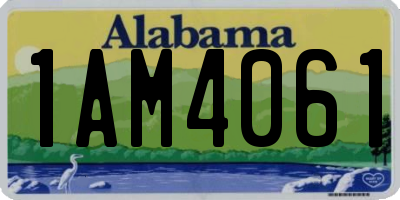 AL license plate 1AM4061