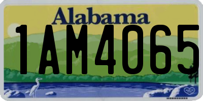 AL license plate 1AM4065