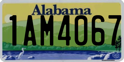 AL license plate 1AM4067
