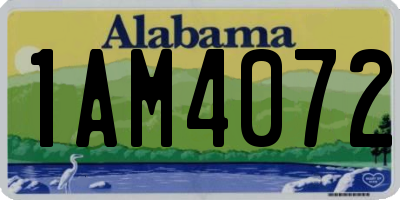AL license plate 1AM4072