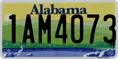AL license plate 1AM4073