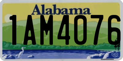 AL license plate 1AM4076