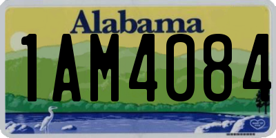 AL license plate 1AM4084