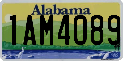 AL license plate 1AM4089