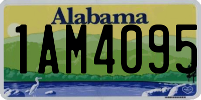 AL license plate 1AM4095
